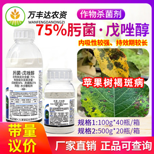 山东荣邦75%肟菌酯戊唑醇苹果树褐斑病水稻纹枯稻瘟病农药杀菌剂