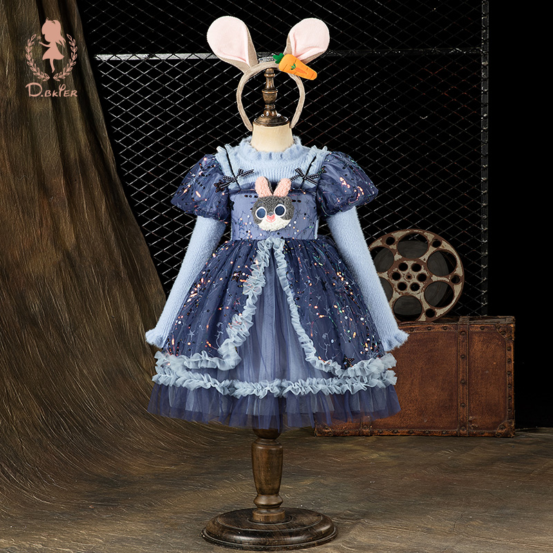 D.Bkyer女童洛丽塔朱迪公主裙