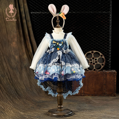 D.Bkyer正版女童朱迪警官公主裙