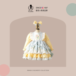 D.Bkyer 女童洛丽塔公主裙女宝宝高级感生日礼服裙子 品牌推荐
