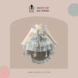D.Bkyer女童洛丽塔公主裙2025新款秋冬花仙子生日礼服蓬蓬裙子冬