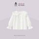 D.Bkyer女童白衬衫 儿童翻领淑女春秋衬衣初中小学生女孩上衣 长袖