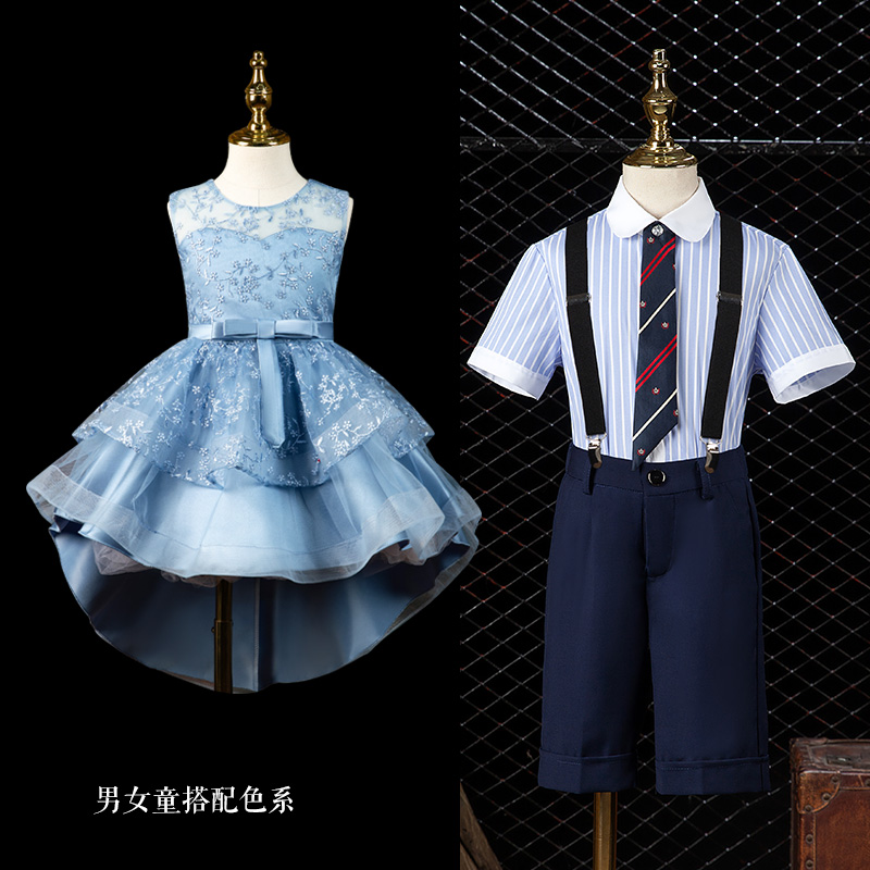 儿童朗诵女童大合唱六一演出服幼儿园小学生男童表演服装毕业照