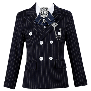 胖童男童西装套装礼服儿童西服英伦加肥加大码男孩钢琴演出服宽松