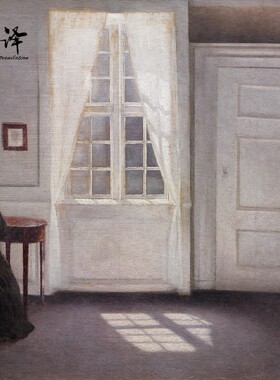 丹麦】维尔姆·哈默肖伊Vilhelm Hammershoi现代油画图片素材图库