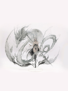 古月娜同人立牌斗罗大陆龙王传说终极斗罗超大透明周边礼品挂件22