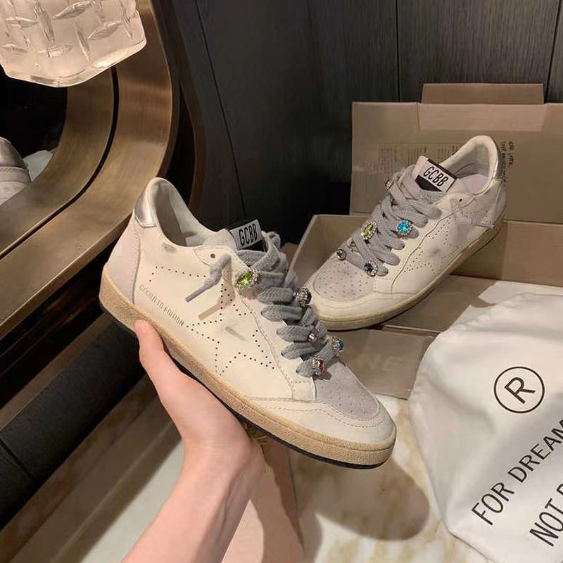葡萄ma氧气少女做旧拼色星星板时尚休闲鞋