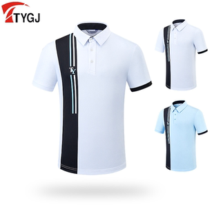 男短袖 t恤夏季 高尔夫服装 t恤运动上衣golf男装 上衣 服装 衣服polo衫
