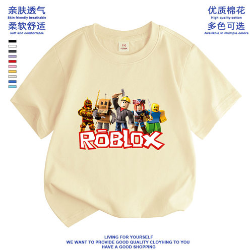 休闲短袖夏天新品纯棉RobT恤