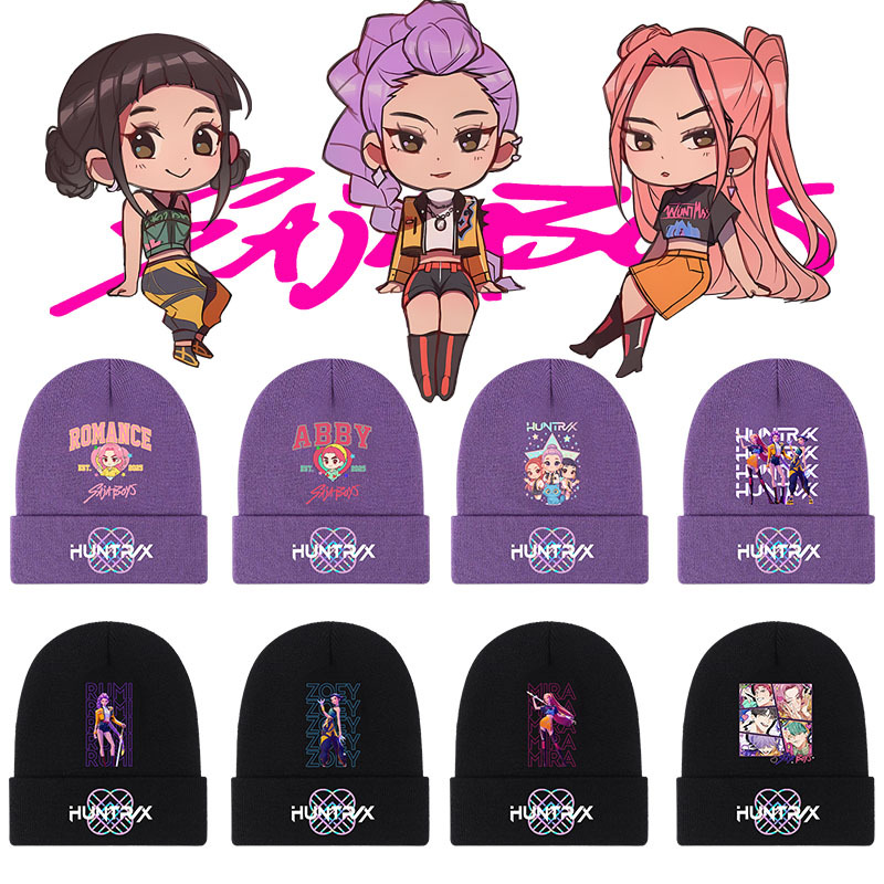 100%棉无檐KPop猎魔女团毛帽子