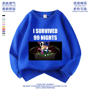 万圣节儿童Nights in The Forest Deer99夜森林猫头鹰圆领卫衣服