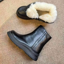 【皮毛一体】800-812冬季羊毛靴防滑保暖马丁靴女靴9905