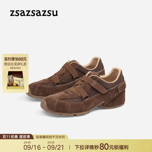 莎莎苏复古运动休闲鞋芭蕾德训鞋