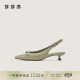 细中跟后空包头凉法式 莎莎苏2026春夏新款 职场通勤女单鞋 作曲家