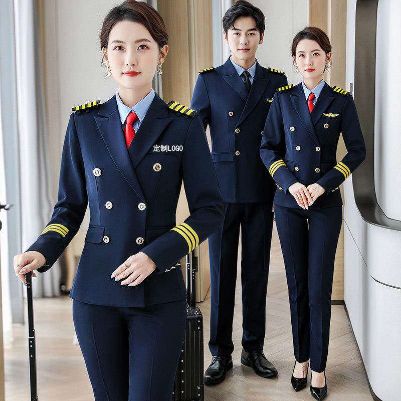 高铁安检保安工作服男女形象岗西服套装打鼓表演出服锣鼓队服装冬