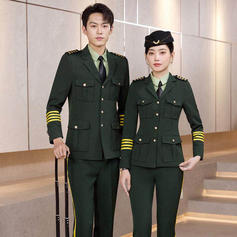文艺演出服西服套装乐队服军鼓仪仗队南航空姐乘务员机长安保工装