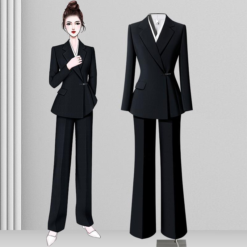 国风西装套装女职业正装商务工作服高端职场通勤面试西服外套春秋