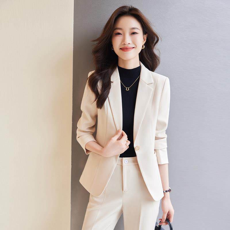 秋冬西装套装女2025新款小个子西服女士休闲职业时尚气质修身正装