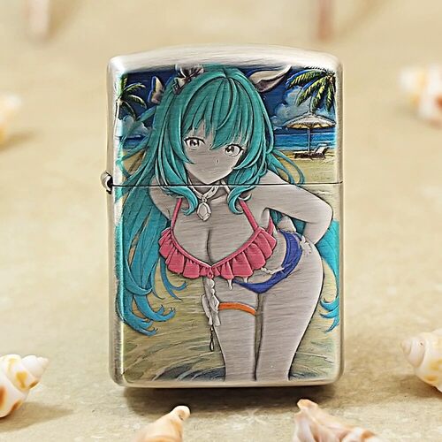 原装正品zippo打火机芝宝正版防风盔甲之宝专柜162夏日甜心美女zp