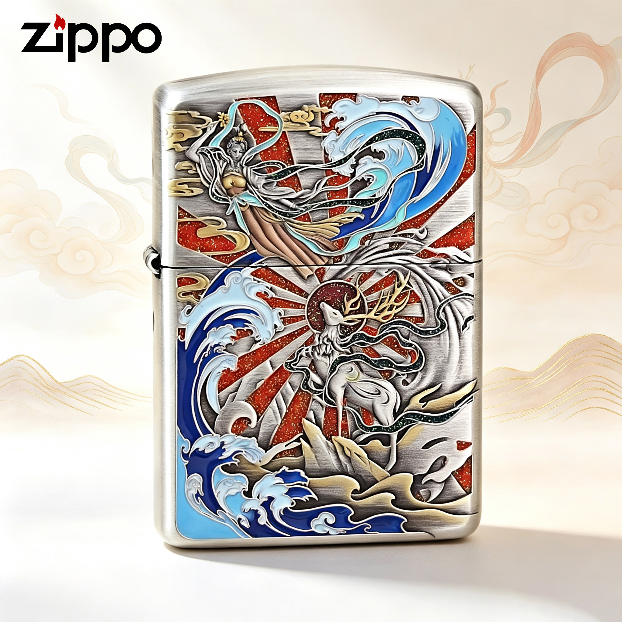 zippo防风打火机煤油正品2026新款千语九色鹿送男朋友生日礼物