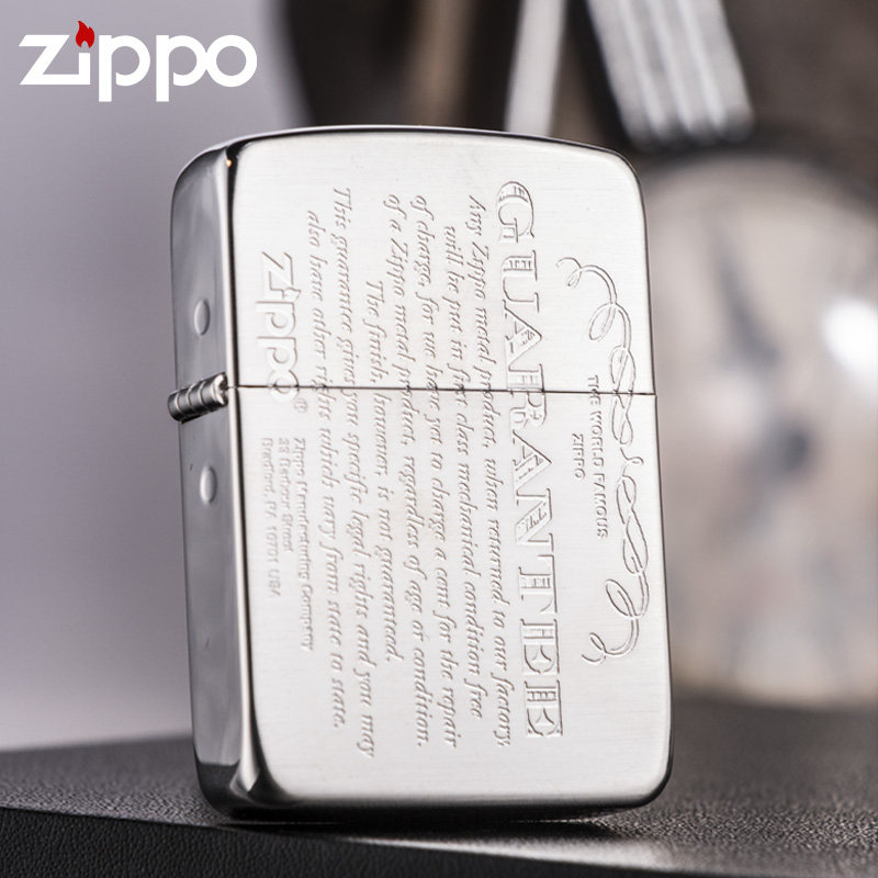Zippo正品芝宝打火机单面刻终身保修承诺书日版1941复刻雕刻礼物