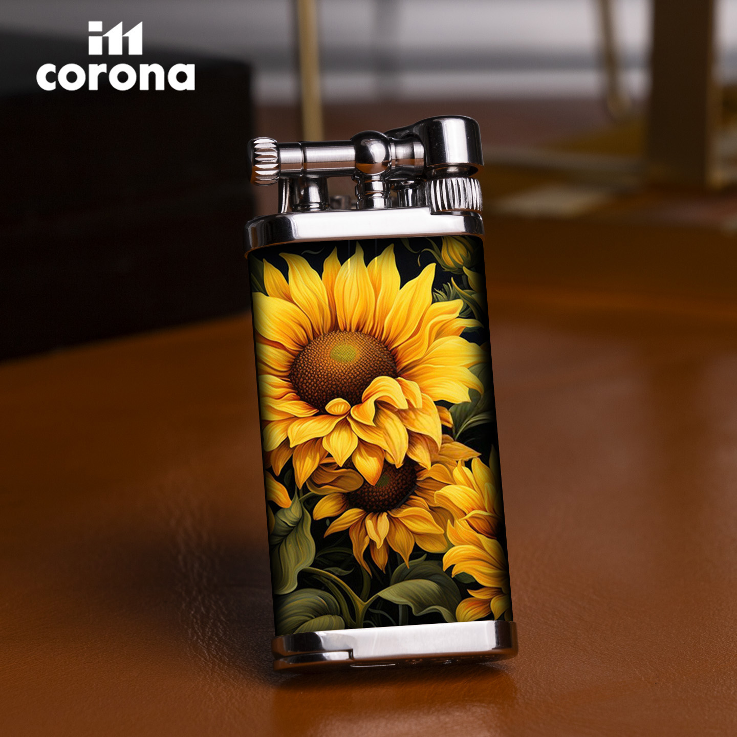 2025新款正品ill corona皇冠打火机烟斗充气火石斜火复古男士个性