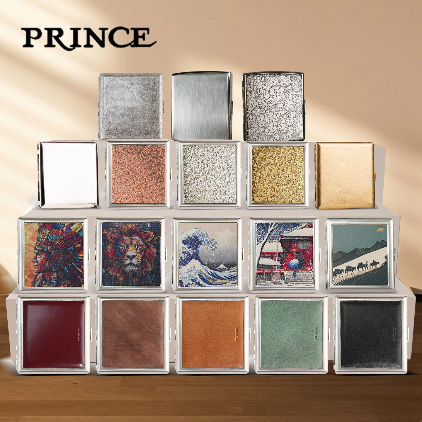 日本进口Prince王子烟盒烟盒男士专用高档卷烟粗烟20支送男朋友