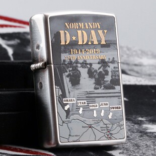 新款Zippo煤油防风打火机之宝原装诺曼底75周年登陆纪念创意送礼