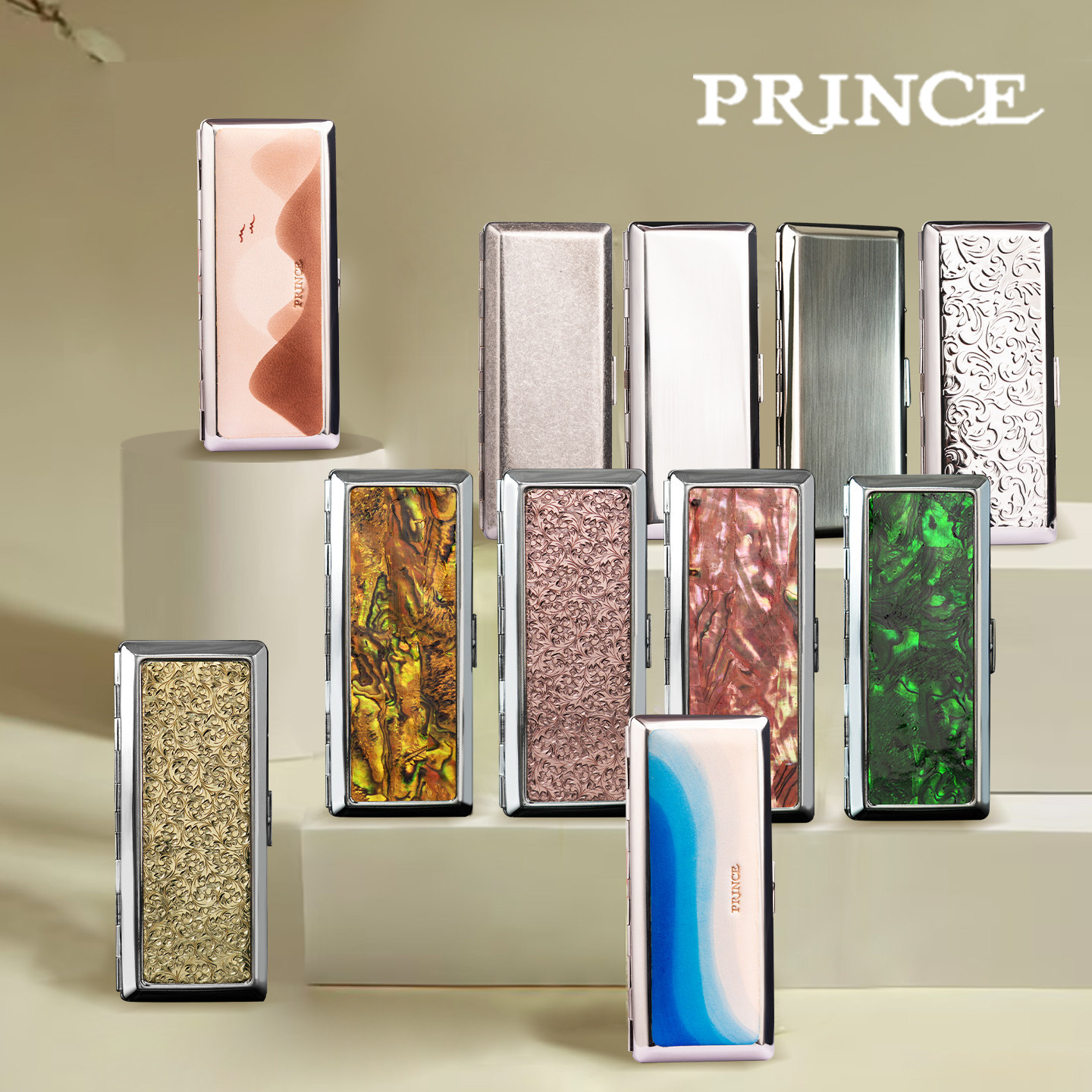 PRINCE王子烟盒男士专用高档粗中细支盒防潮防压便携细支高端盒子