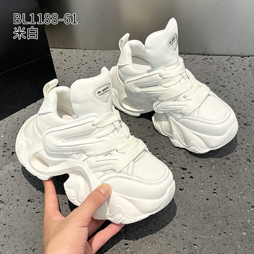 厚底增高透气老爹鞋女春秋新款