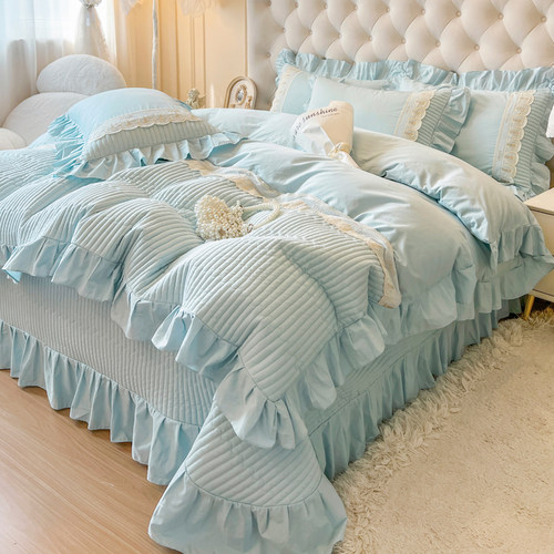 法式四季款床单床上四件套公主风