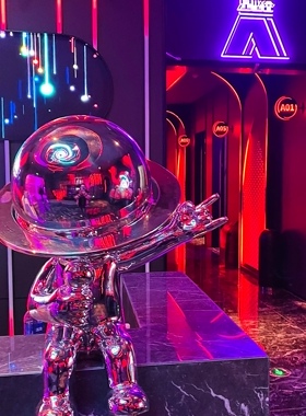 网红打卡摆件KTV吉祥物星聚会KTV星仔吉祥物前台摆件装饰艺术摆件