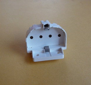 平四针灯管灯座 平四针H管灯脚 灯管四孔插座 羊皮客厅灯灯头