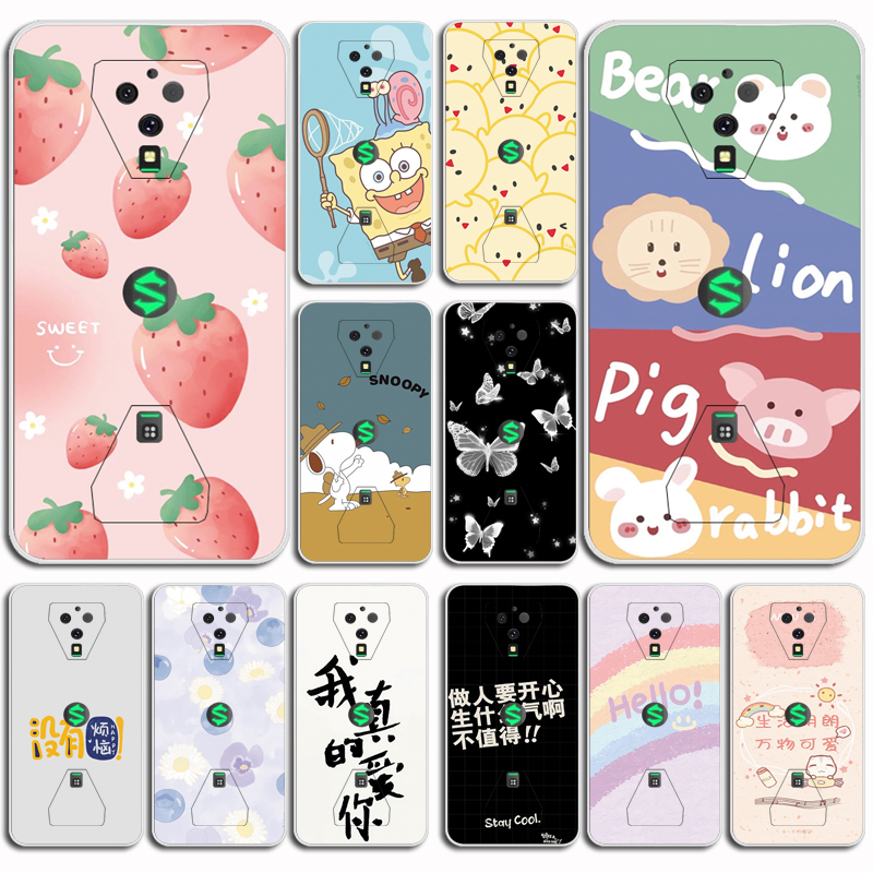 适用小米黑鲨3 Pro硅胶软壳游戏手机3 Pro手机专用套后盖背面套水清护镜头后盖