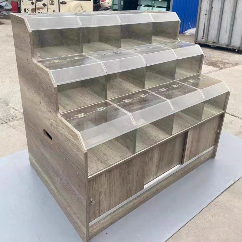 超市五谷杂粮柜米柜米斗干货散货干果零食散称食品饼干糖果展示柜