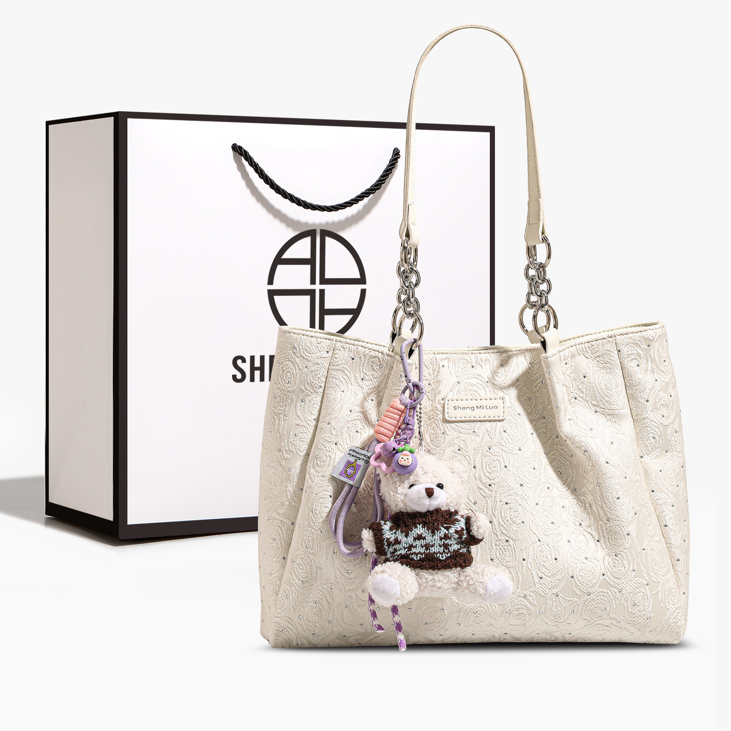 香港品牌轻奢小众单肩包包女2026新款时尚质感大容量通勤托特包,箱包皮具/热销女包/男包,托特包,淘宝优惠券,粉丝福利购,淘宝优惠卷