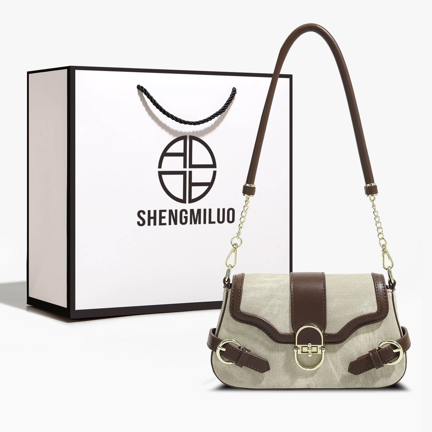 香港品牌轻奢小众腋下包包女2026新款复古手提包时尚百搭斜挎包