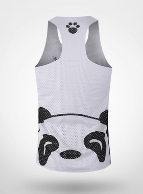 Sanken新款国宝萌宠男士跑步马拉松透汗夏季网眼速干专业运动背心