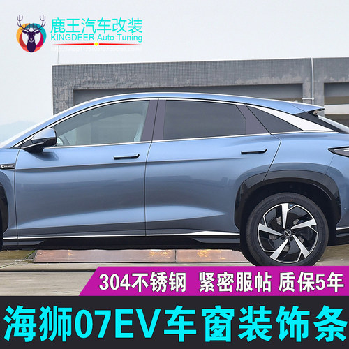 海狮07EV车窗饰条不锈钢门窗亮条