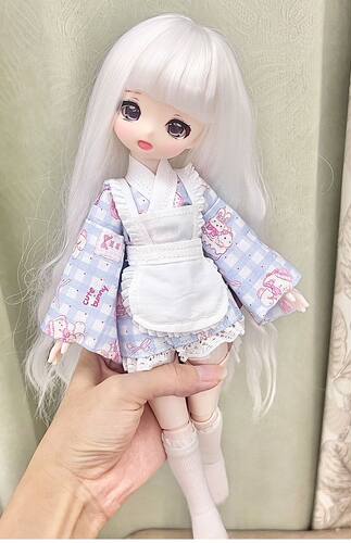 BJD4分娃衣和服围兜六分和服裙子6分娃娃衣服四分娃衣套装短裙