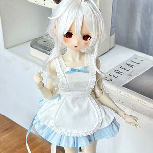 BJD娃衣6分蛋糕裙背心四分吊带bjd围裙女仆装六分4分裙子可定制