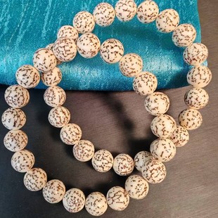 血丝菩提天然正品手串文玩佛珠子绕指柔款喇叭孔密金线108颗项链