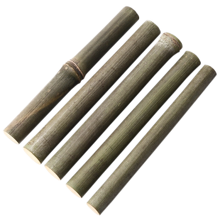 天然实心玉竹手把件高密度老竹木棍文玩盘原材毛料青皮DIY鱼子纹