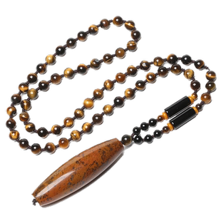 天然蒙天珠玛瑙项链九眼石页岩水波龟背花草纹民族毛衣链情侣吊坠