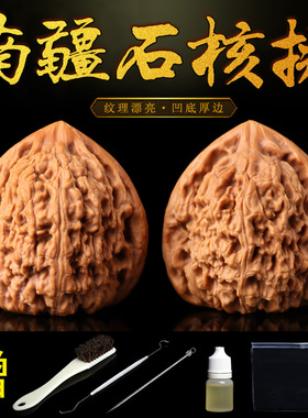 文玩核桃涿鹿涞水野山生42南疆石狮子头老树果练手盘把件磨炼心性