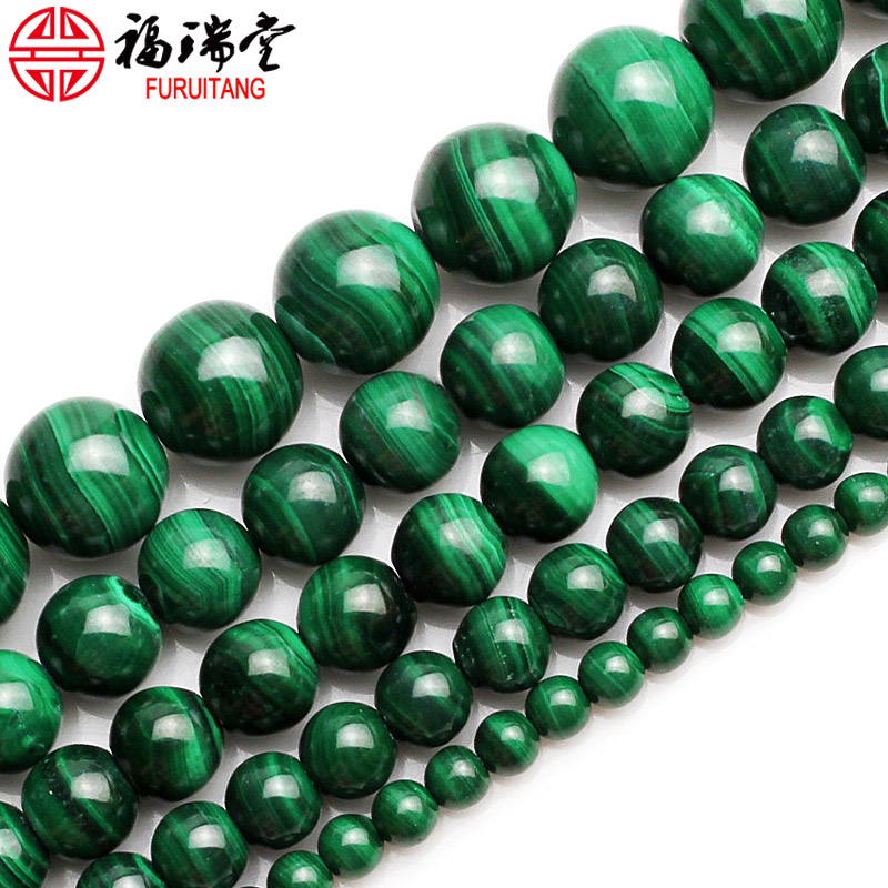 孔雀石绿色半成品佛牌链散珠