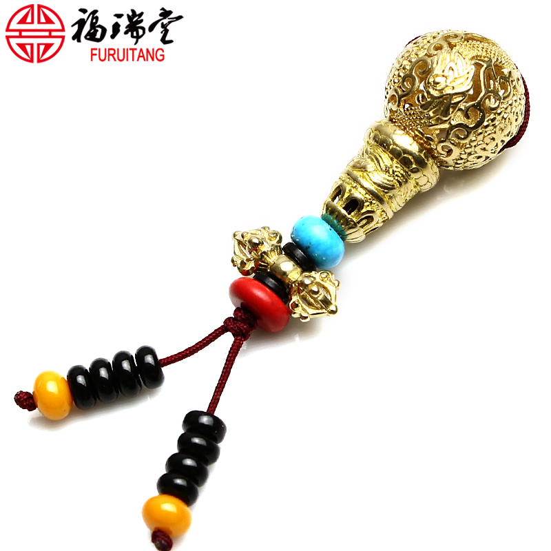 diy黄铜雕花龙纹金刚菩提佛塔