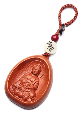 福瑞堂桃木八大本命佛钥匙扣