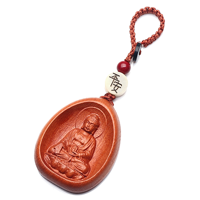 福瑞堂桃木八大本命佛钥匙扣