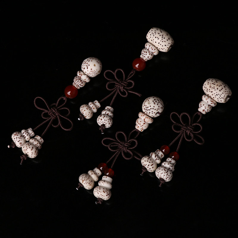 星月菩提子三通佛头佛塔中国结葫芦弟子珠手串把玩配件diy配饰